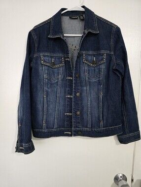 Chico's Dark Blue Denim Jacket